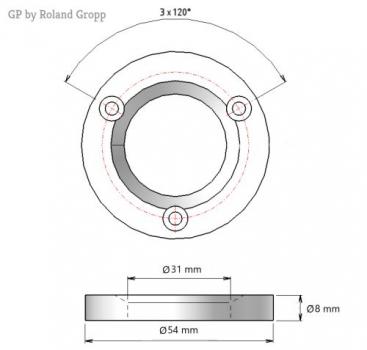 Grinding disc set GP 547125